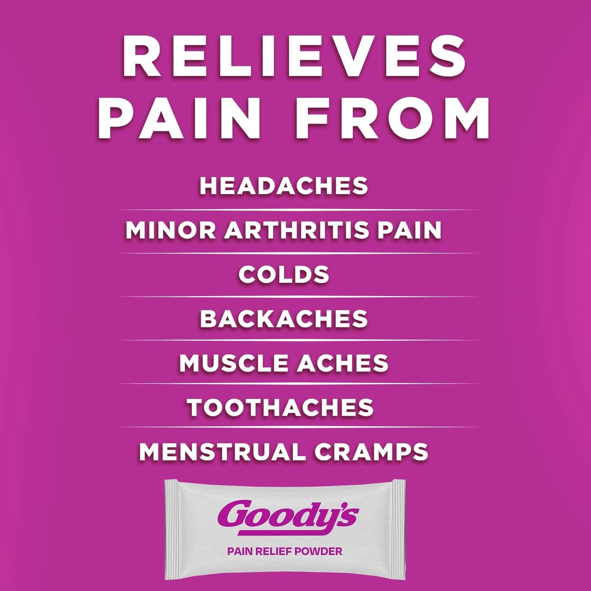 Goody's Pain Relief Powders, Extra Strength Headache Powder Mixed Fruit Blast, 24 ct (Pack of 1) - Maple Wellness Supplements