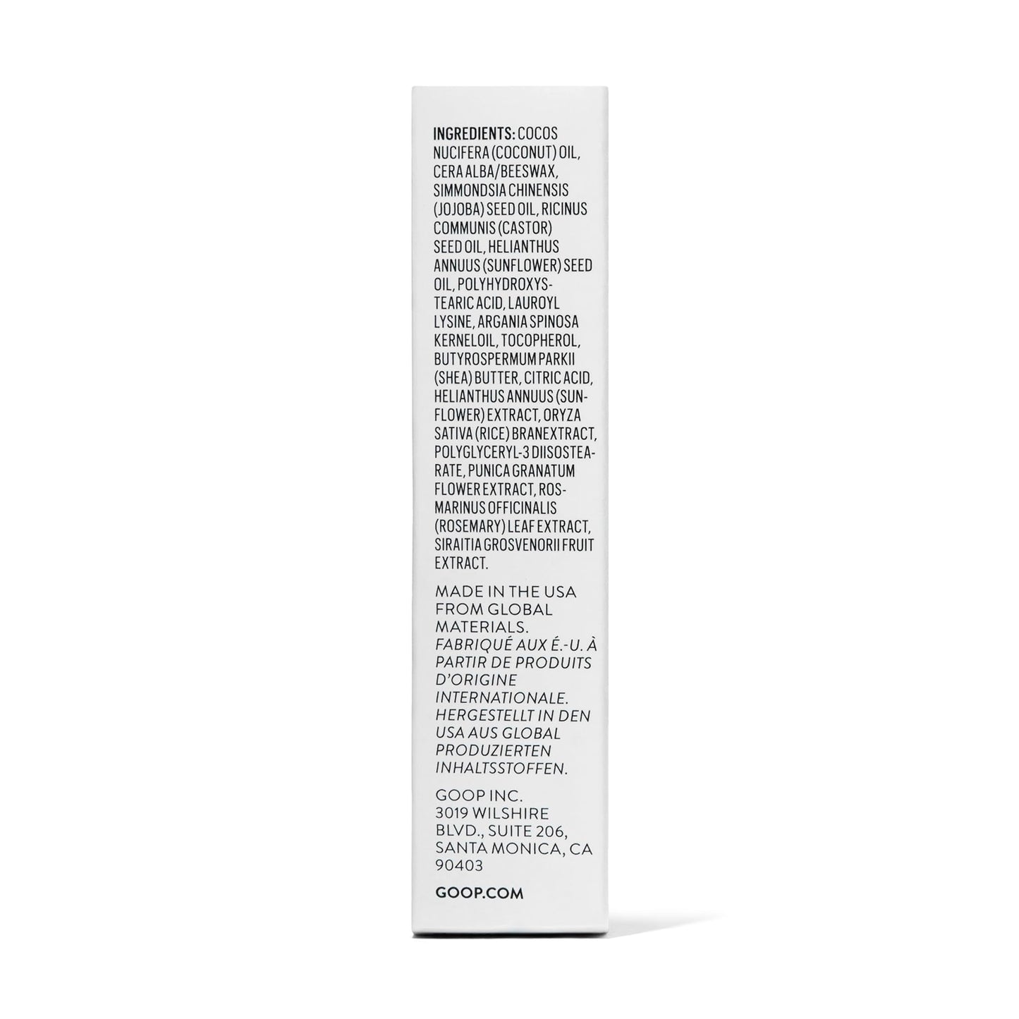goop Beauty Clean Lip Balm | Dry Lips Treatment | Coconut Oil, Pomegranate Extract - Maple Wellness Supplements