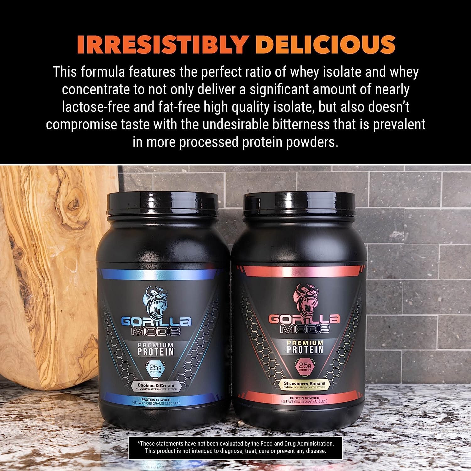 Gorilla Mode Premium Whey Protein - Cinnamon Churro / 25 Grams of Whey Protein Isolate - Maple Wellness Supplements