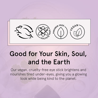 grace & stella Under Eye Brightener Balm Stick - Travel Size Toiletries - Retinol & Caffeine Eye Cream - Maple Wellness Supplements