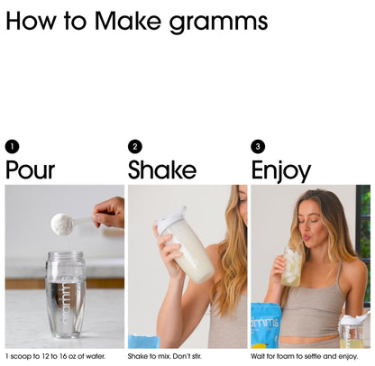GRAMMS Clear Protein Powder Packets 20G Protein for Women & Men | Lactose Free, Grass-Fed Whey Isolate, Gluten Free, Zero Sugar, Gut Friendly, Non-Bloating - Maple Wellness Supplements