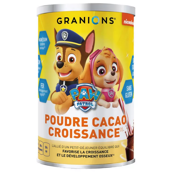 Granions Kid Growth Powder Choco 300 g Pat Patrol - Maple Wellness Supplements