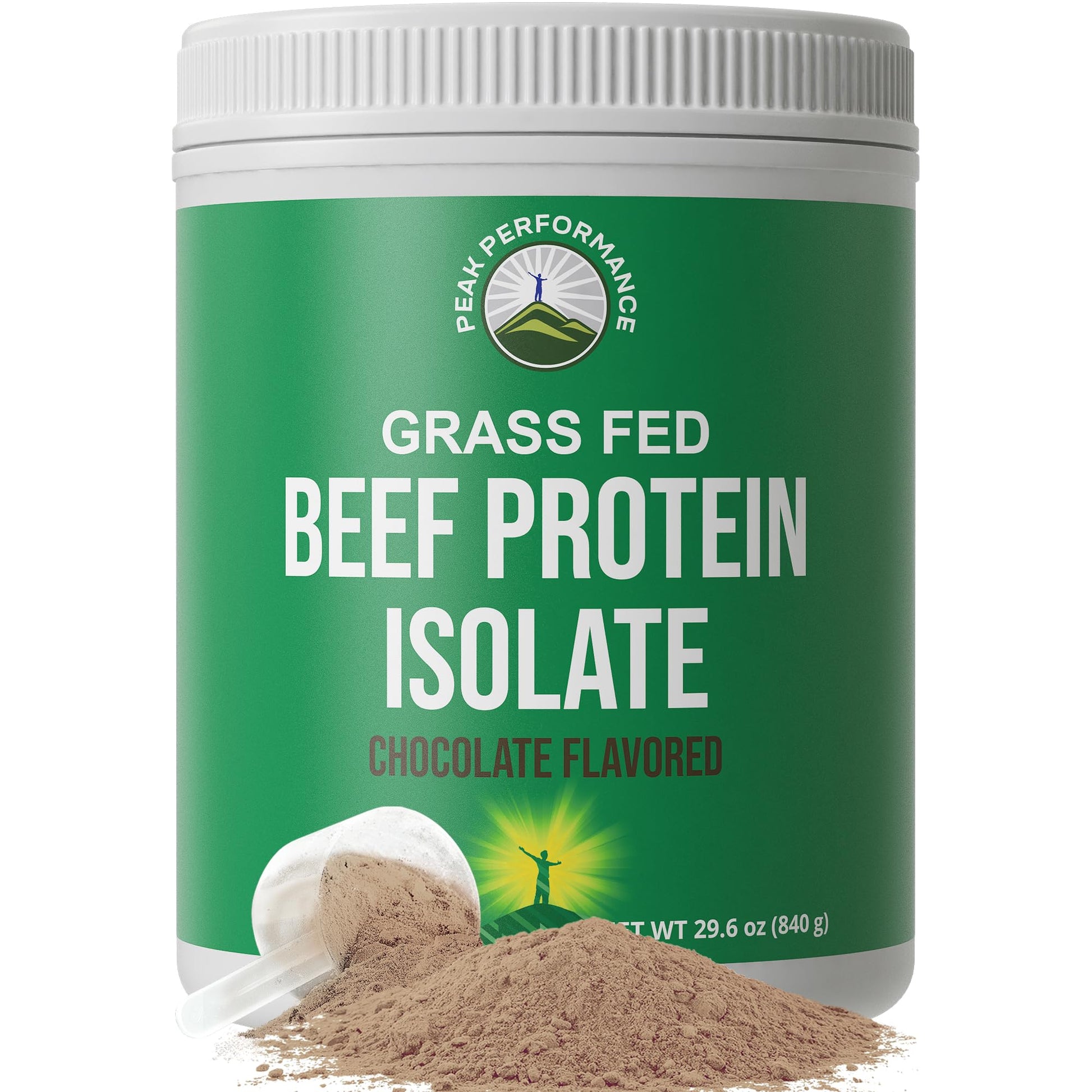 Grass Fed Beef Protein Powder - Lactose Free Great Tasting Beef Protein Isolate. Complete Animal Based Non Dairy Paleo Carnivore Supplement for Prime Muscle Building. No Whey. Chocolate Flavor - Maple Wellness Supplements