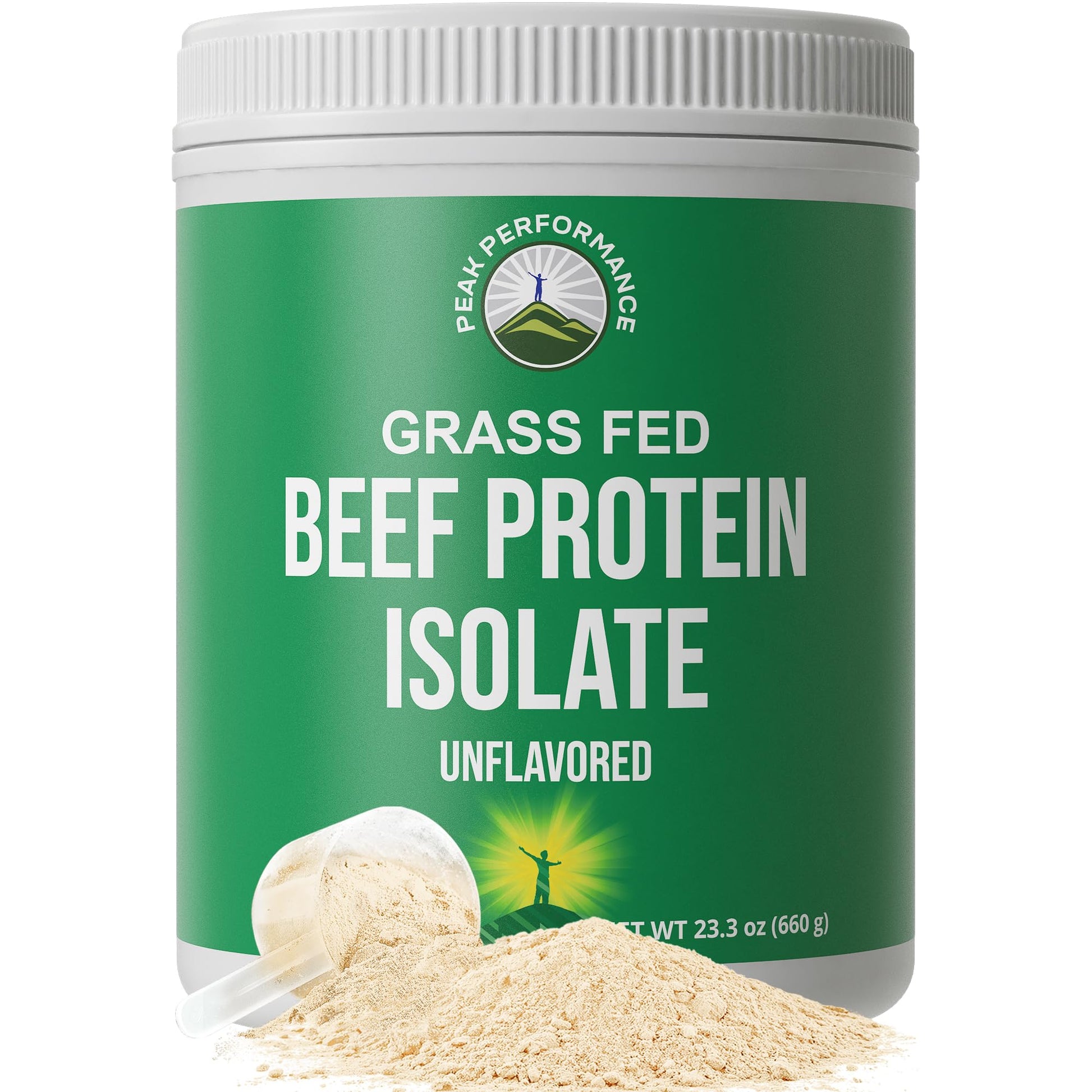 Grass Fed Beef Protein Powder - Lactose Free Great Tasting Beef Protein Isolate. Complete Animal Based Non Dairy Paleo Carnivore Supplement for Prime Muscle Building. No Whey. Unflavored - Maple Wellness Supplements