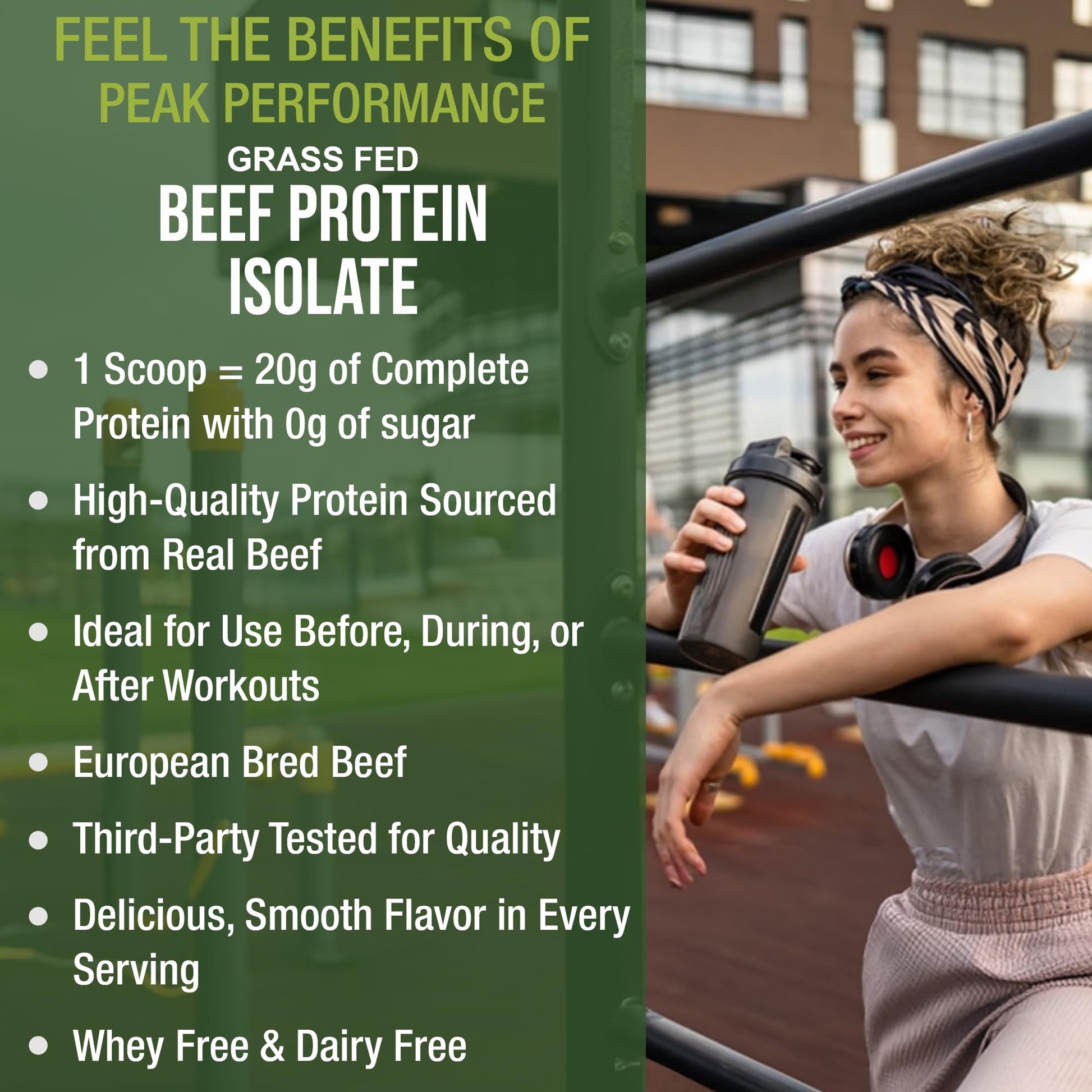 Grass Fed Beef Protein Powder - Lactose Free Great Tasting Beef Protein Isolate. Complete Animal Based Non Dairy Paleo Carnivore Supplement for Prime Muscle Building. No Whey. Salted Caramel Flavor - Maple Wellness Supplements