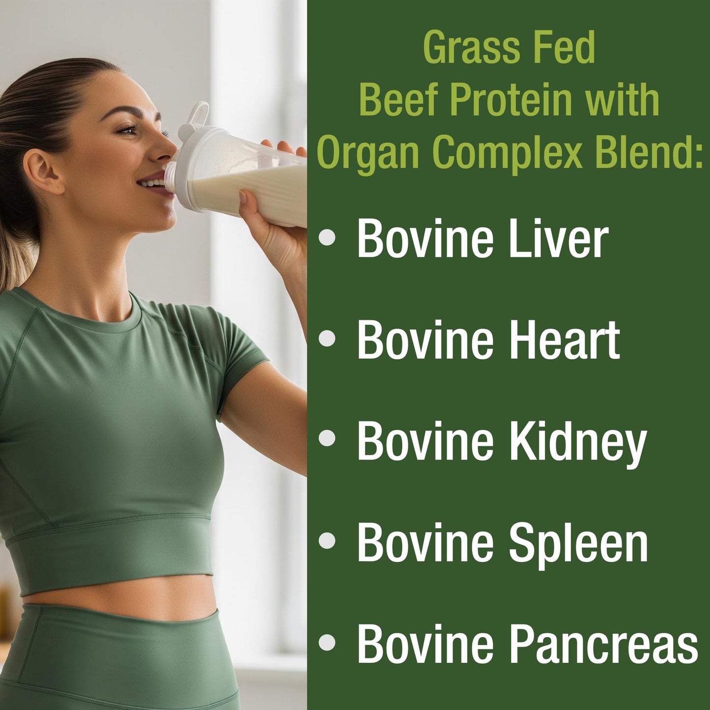 Grass Fed Beef Protein Powder + Organ Complex. Lactose Free Great Tasting Beef Protein Isolate. Animal Based Non Dairy No Whey Paleo Carnivore Supplement for Muscle Building. Vanilla Flavor - Maple Wellness Supplements