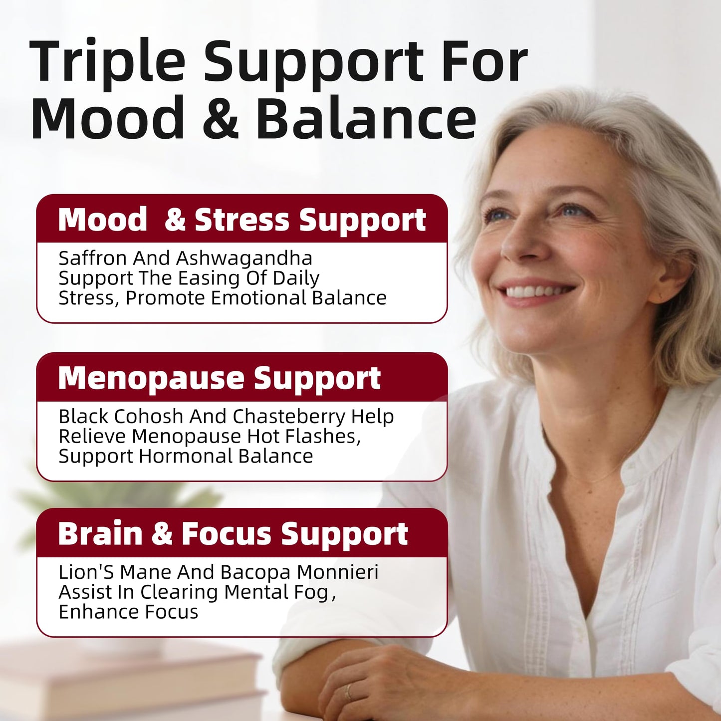 GREENPEOPLE Saffron Extract Supplements Drop - 24-in-1 88.5mg Saffron Extract with Ashwagandha,Black Cohosh & Lion's Mane for Mood&Focus,Stress Relief,Cortisol Reducer,Menopause – Vegan 2FL OZ - Maple Wellness Supplements