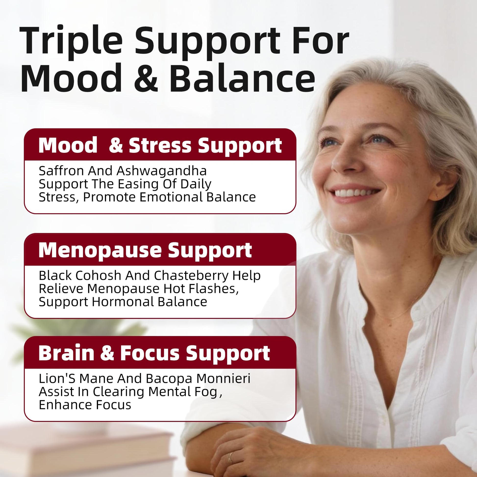 GREENPEOPLE Saffron Extract Supplements Drop - 24-in-1 88.5mg Saffron Extract with Ashwagandha,Black Cohosh & Lion's Mane for Mood&Focus,Stress Relief,Cortisol Reducer,Menopause – Vegan 2FL OZ - Maple Wellness Supplements