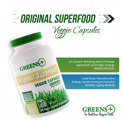 Greens+ Organic Reds Superfood Powder Organic Super Veggie Capsules - Maple Wellness Supplements
