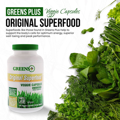 Greens+ Organic Reds Superfood Powder Organic Super Veggie Capsules - Maple Wellness Supplements