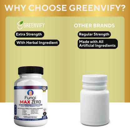 GREENVIFY Fungi Max Zero Hair, Nails & Skin Supplement. (1) - Maple Wellness Supplements