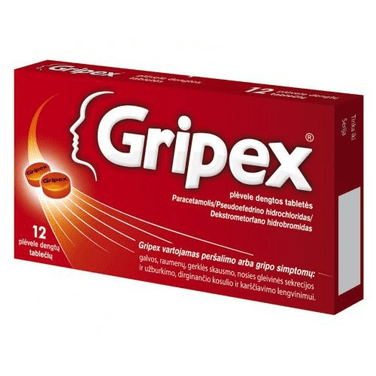 GRIPEX 325 mg/30 mg/10 mg film-coated tablets, N12 - Maple Wellness Supplements