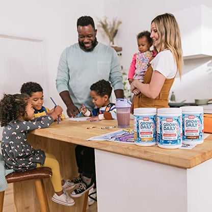 Grow Daily 3+ Shake Mix 7-serving Canister by Healthy Heights - Protein Powder (Vanilla) - Maple Wellness Supplements