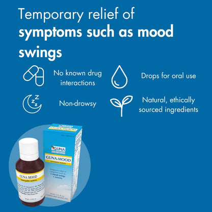 Guna Mood Natural Homeopathic Relaxation Aid - 1 Ounce - Maple Wellness Supplements