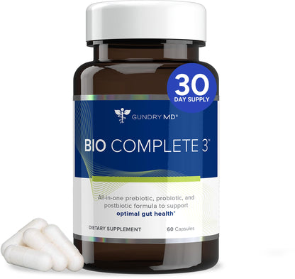 Gundry MD® Bio Complete 3, 3-in-1 Probiotics for Gut Health, Probiotic Supplements for Digestion, Supplement Supporting Bloating, Gas, Food Cravings - Maple Wellness Supplements