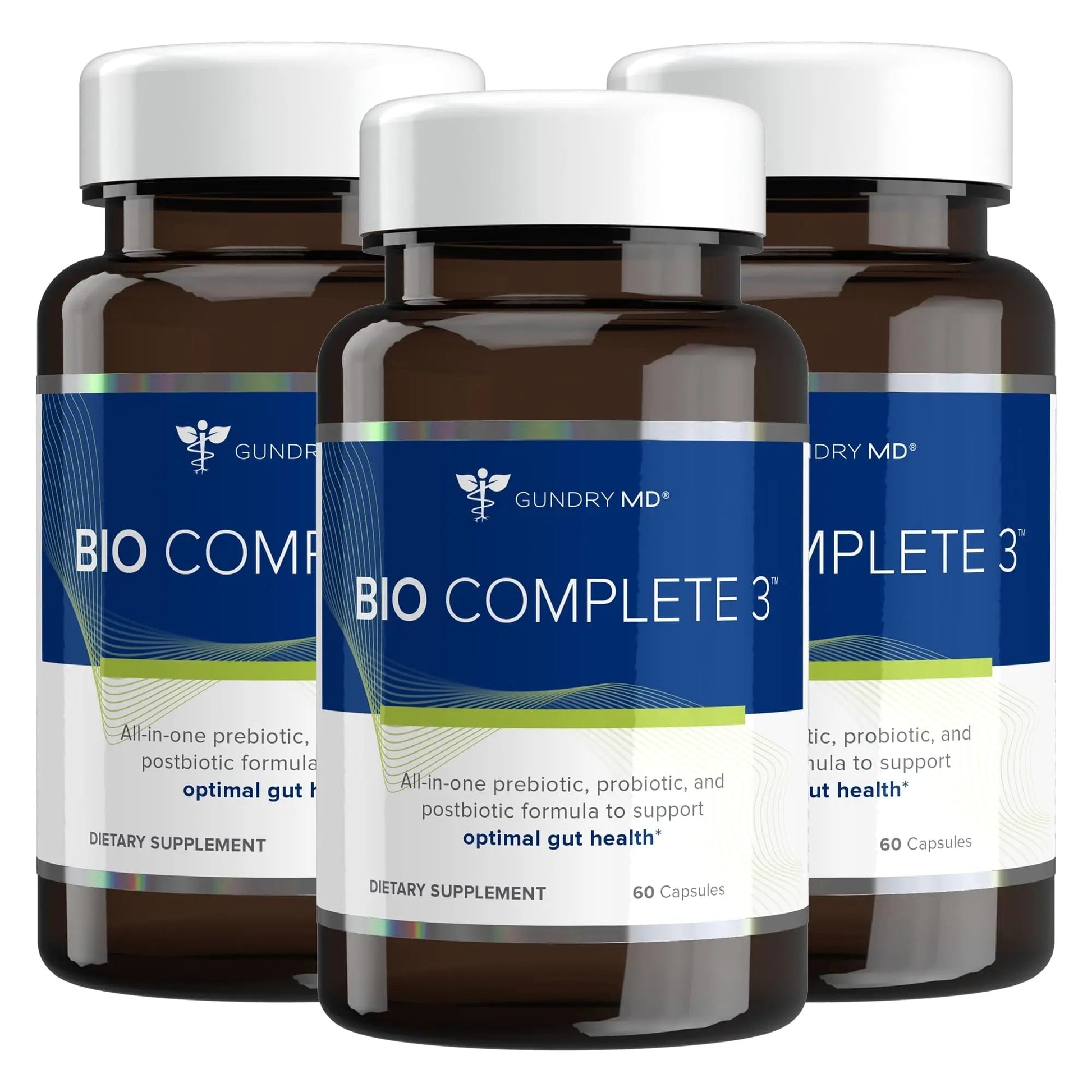 Gundry MD® Bio Complete 3 - Prebiotic, Probiotic, Postbiotic to Support Optimal Gut Health, 30 Day Supply (90 Day Supply) - Maple Wellness Supplements