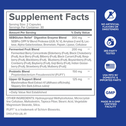 Gundry MD GI Advantage Gut Supplement with Probiotics, Digestive Enzymes, and Superfruit Extracts for Strong Metabolism, Energy, Digestion, - Maple Wellness Supplements