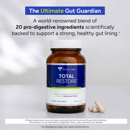 Gundry MD Total Restore Gut Lining Support, Digestive Supplement for Gastrointestinal Wellness, Gut Health Supplement - Maple Wellness Supplements