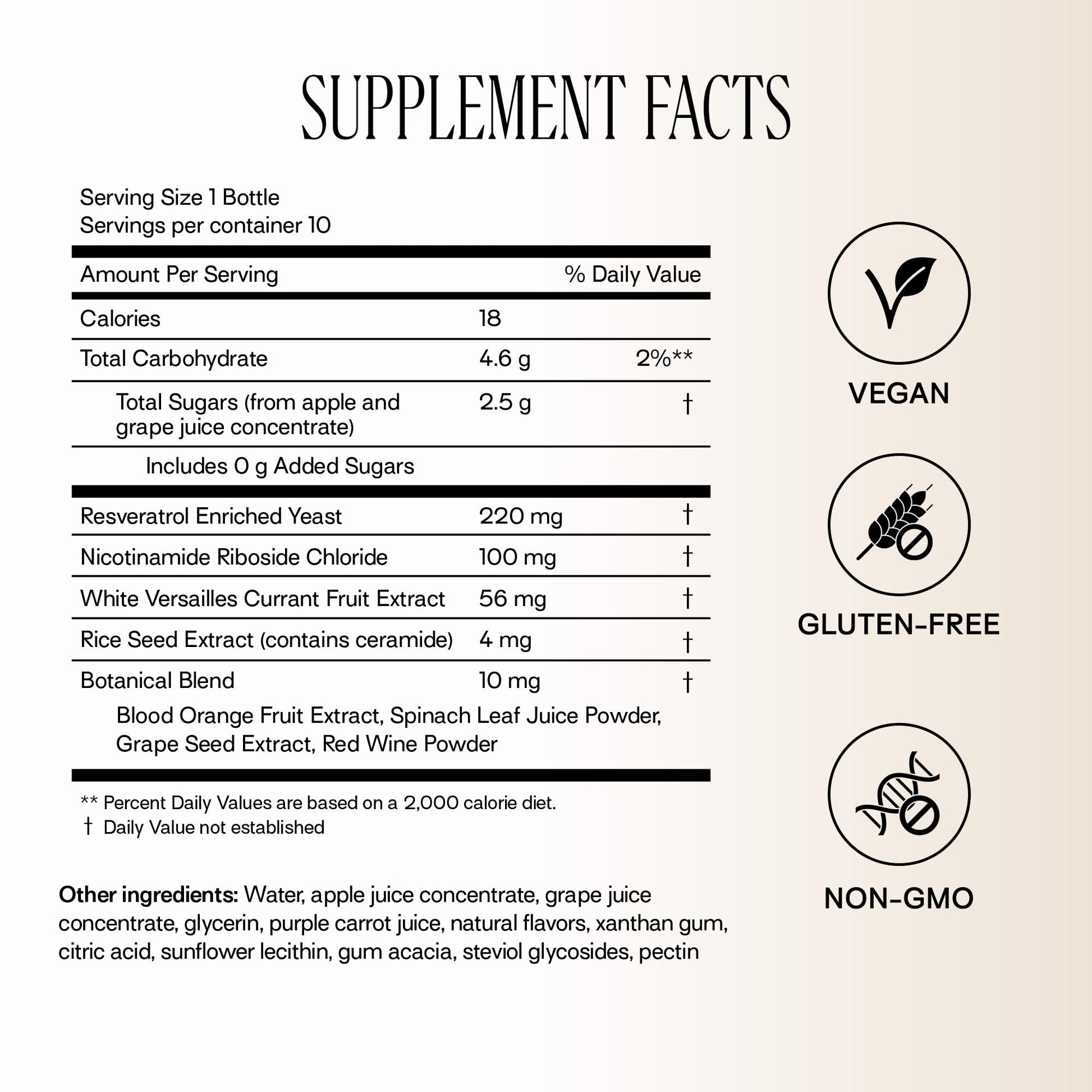 Happy Aging Liquid NAD+ Resveratrol Supplement, NMN Alternative, Liposomal Nicotinamide Riboside & Antioxidants for Energy Support, Brain Health, Firm Skin, Twice Weekly Use, 30 Shots - Maple Wellness Supplements