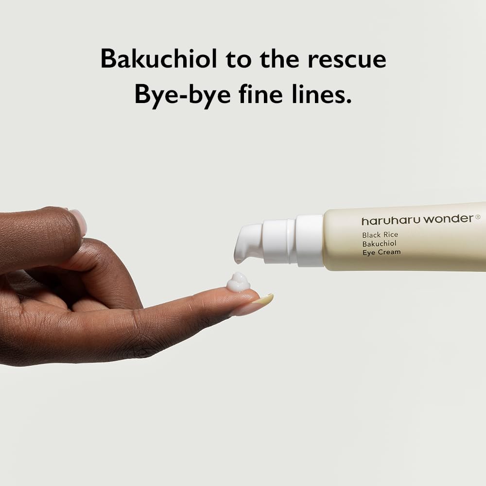 Haruharu Wonder Black Rice Bakuchiol Eye Cream 0.67 fl.oz / 20ml | Anti-Aging, Wrinkle Care, Natural Retinol Alternative - Maple Wellness Supplements