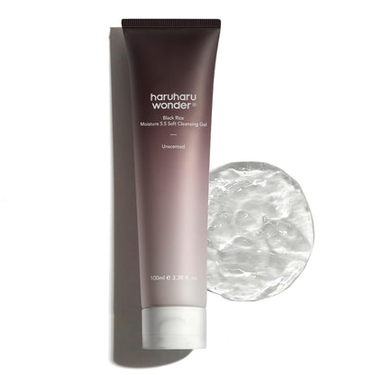 HARUHARU wonder Black Rice Moisture 5.5 Soft Cleansing Gel, Gentle Daily Cleanser, Low 5.5pH, Moisture Balance, Soap Free - Maple Wellness Supplements