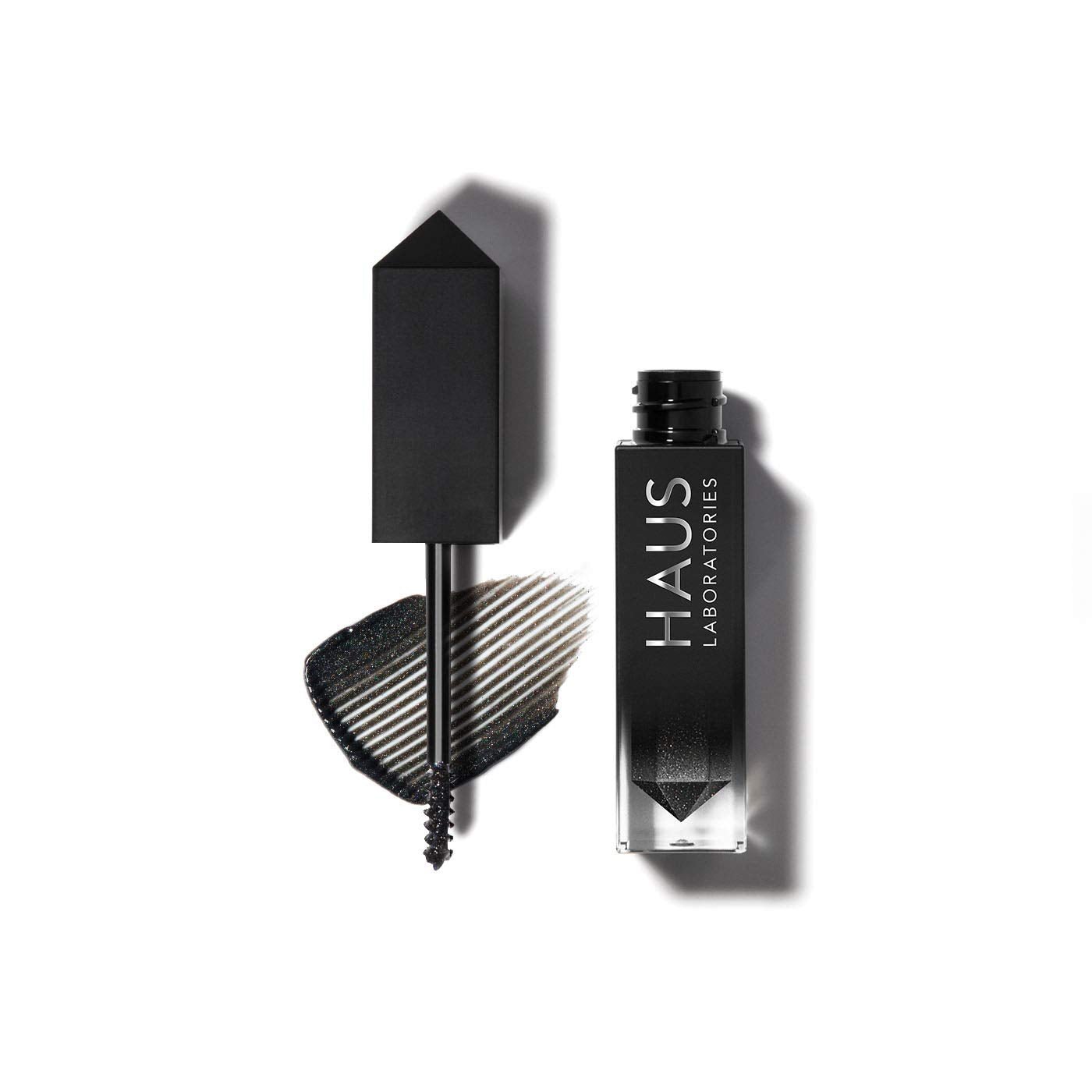 HAUS LABORATORIES By Lady Gaga: RISQUÉ BROW & LASH SPARKLE TOPPER, Brow Gel & Mascara in Black Sparkle, Long Lasting & Buildable Eye Makeup, Vegan & Cruelty-Free, 0.10 Fl. Oz - Maple Wellness Supplements
