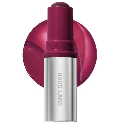 HAUS LABS BY LADY GAGA Color Fuse Lip + Cheek Blush Balm Stick in Glassy Acai & ENTEL Aloe Vera Sheet Masque (BONUS) - Maple Wellness Supplements