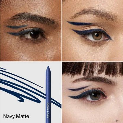 HAUS LABS BY LADY GAGA Optic Intensity Eco Eyeliner - Navy Matte + Complimentary Sheet Face Masque - Maple Wellness Supplements