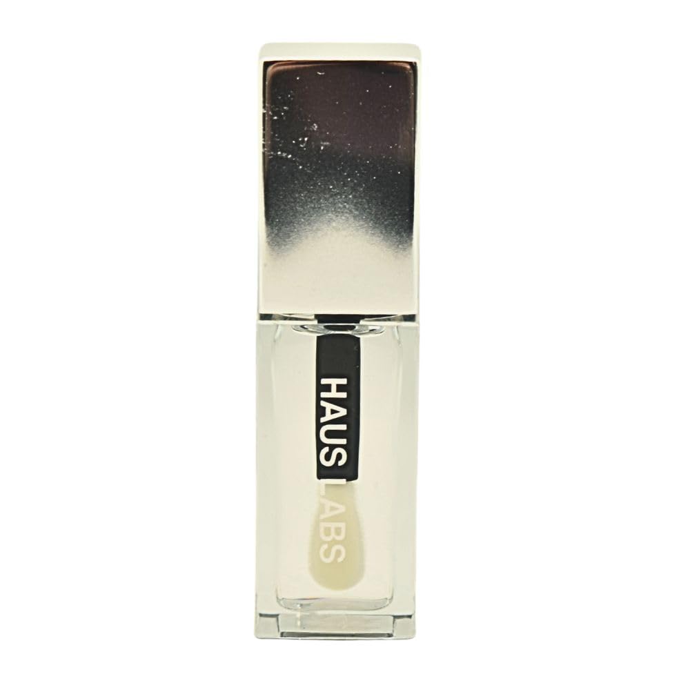 HAUS LABS BY LADY GAGA PhD Hybrid Hydrating Tinted Lip Oil Neutral Clear, Clean Vegan Lip Gloss Balm, Non-Sticky Shine, Moisturizing, 0.25 oz - Maple Wellness Supplements