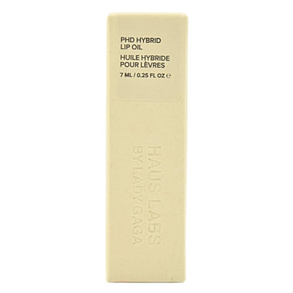 HAUS LABS BY LADY GAGA PhD Hybrid Hydrating Tinted Lip Oil Neutral Clear, Clean Vegan Lip Gloss Balm, Non-Sticky Shine, Moisturizing, 0.25 oz - Maple Wellness Supplements