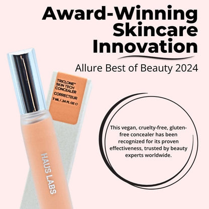 HAUS LABS BY LADY GAGA Triclone Skin Tech Hydrating + De-puffing Concealer with Fermented Arnica 22 Light Medium Peach - Maple Wellness Supplements