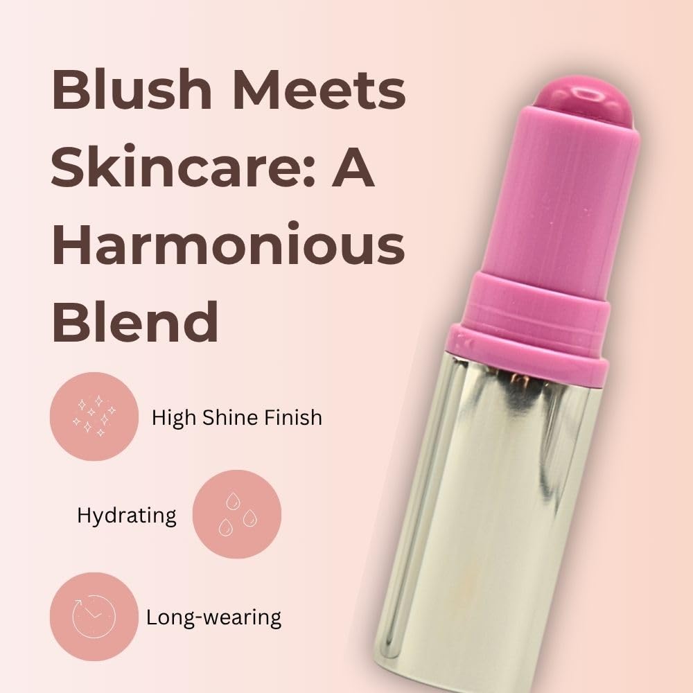 Haus Labs Color Fuse Longwear Hydrating Glassy Lip + Cheek Blush Balm Stick - Glassy Lilac - Maple Wellness Supplements