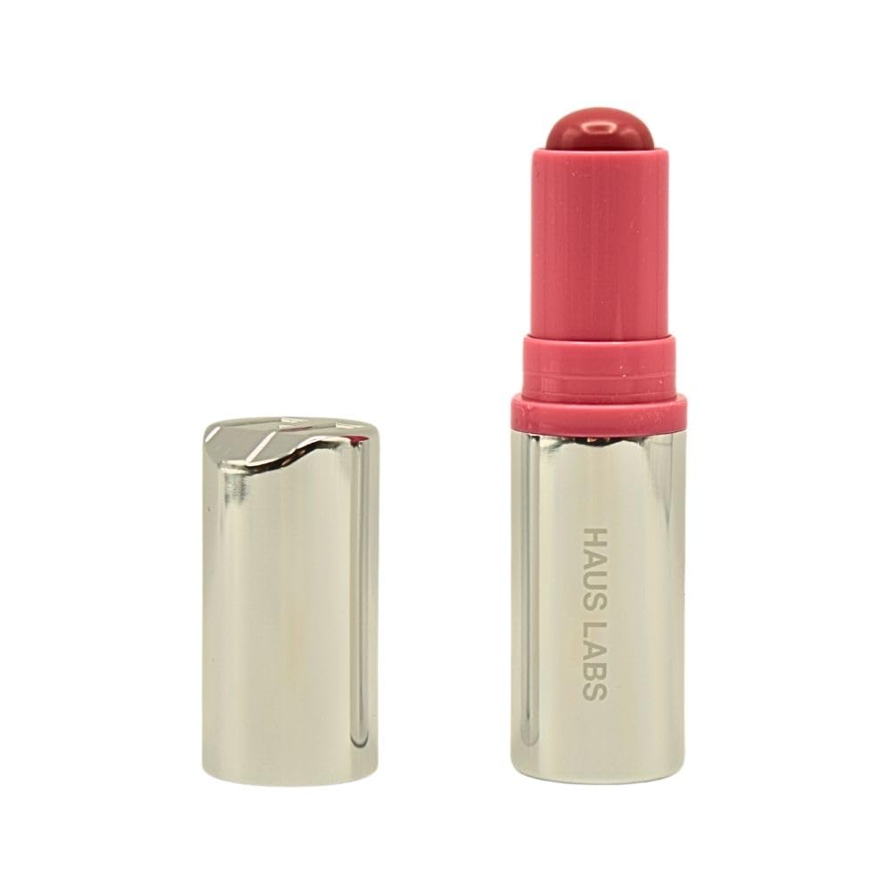 Haus Labs Color Fuse Longwear Hydrating Glassy Lip + Cheek Blush Balm Stick - Glassy Rosette - Maple Wellness Supplements