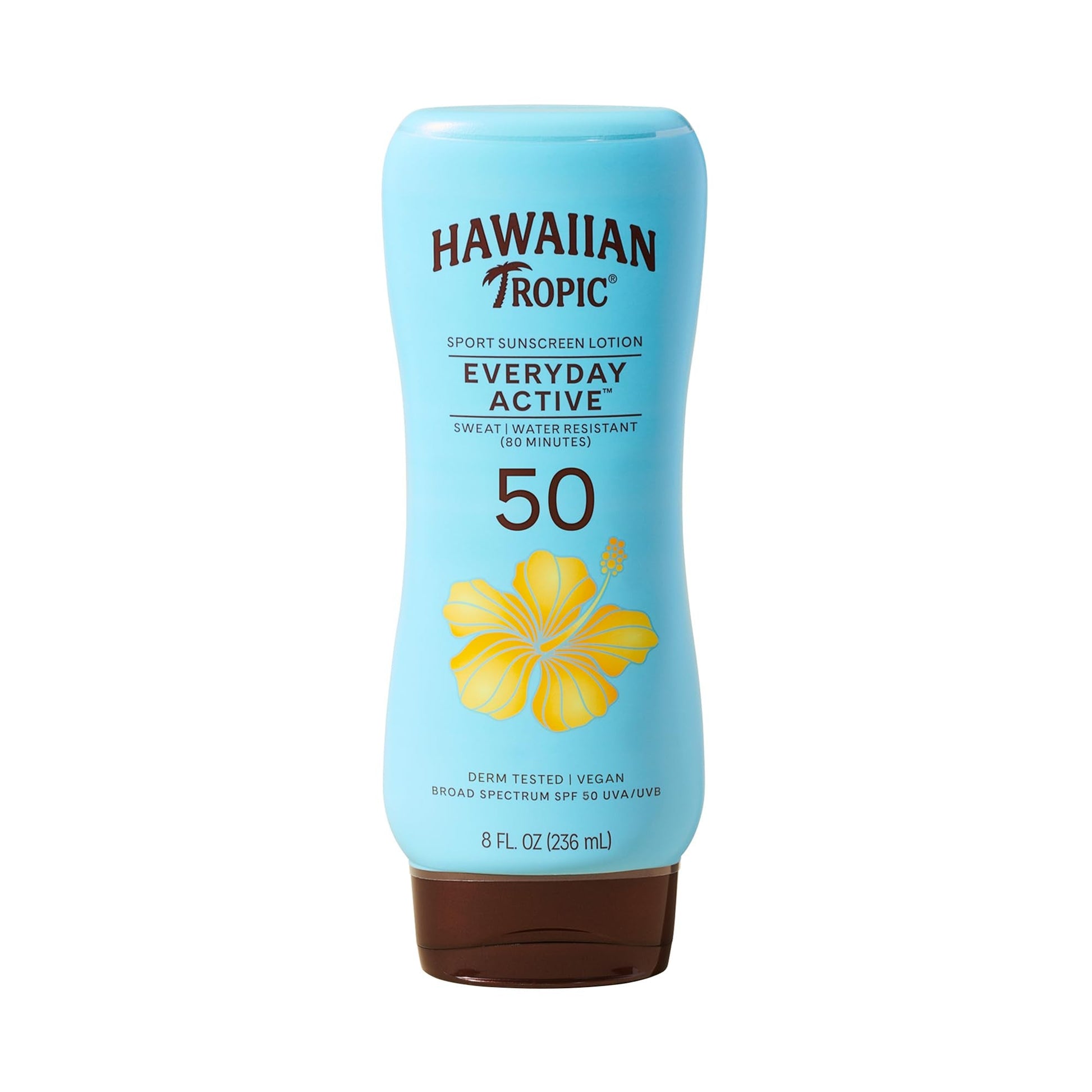 Hawaiian Tropic Everyday Active Sunscreen Lotion, SPF 50 Sunblock, 8 Fl Oz - Maple Wellness Supplements