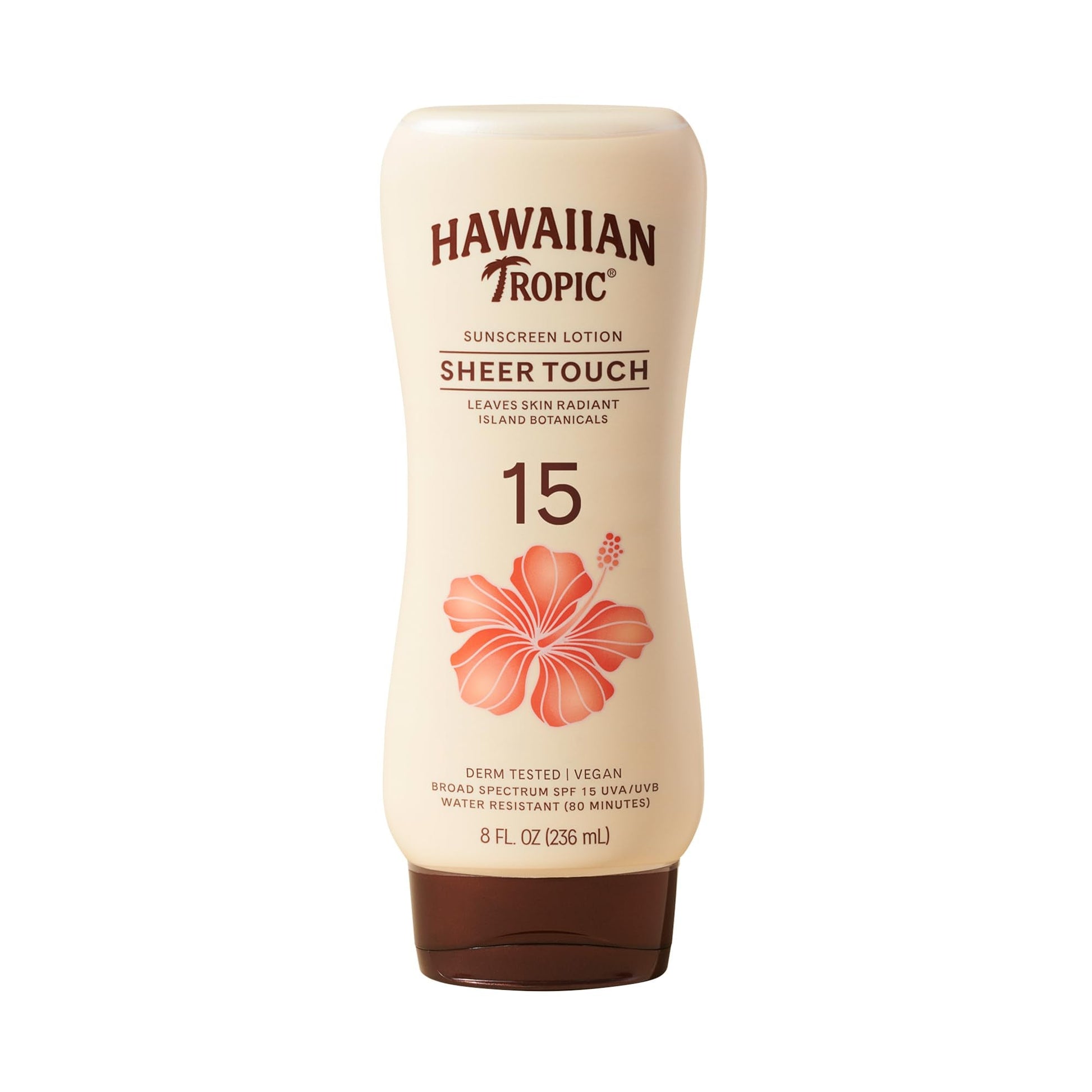 Hawaiian Tropic Sunscreen Sheer Touch Broad Spectrum Sun Care Sunscreen Lotion - SPF 15, 8 Ounce - Maple Wellness Supplements