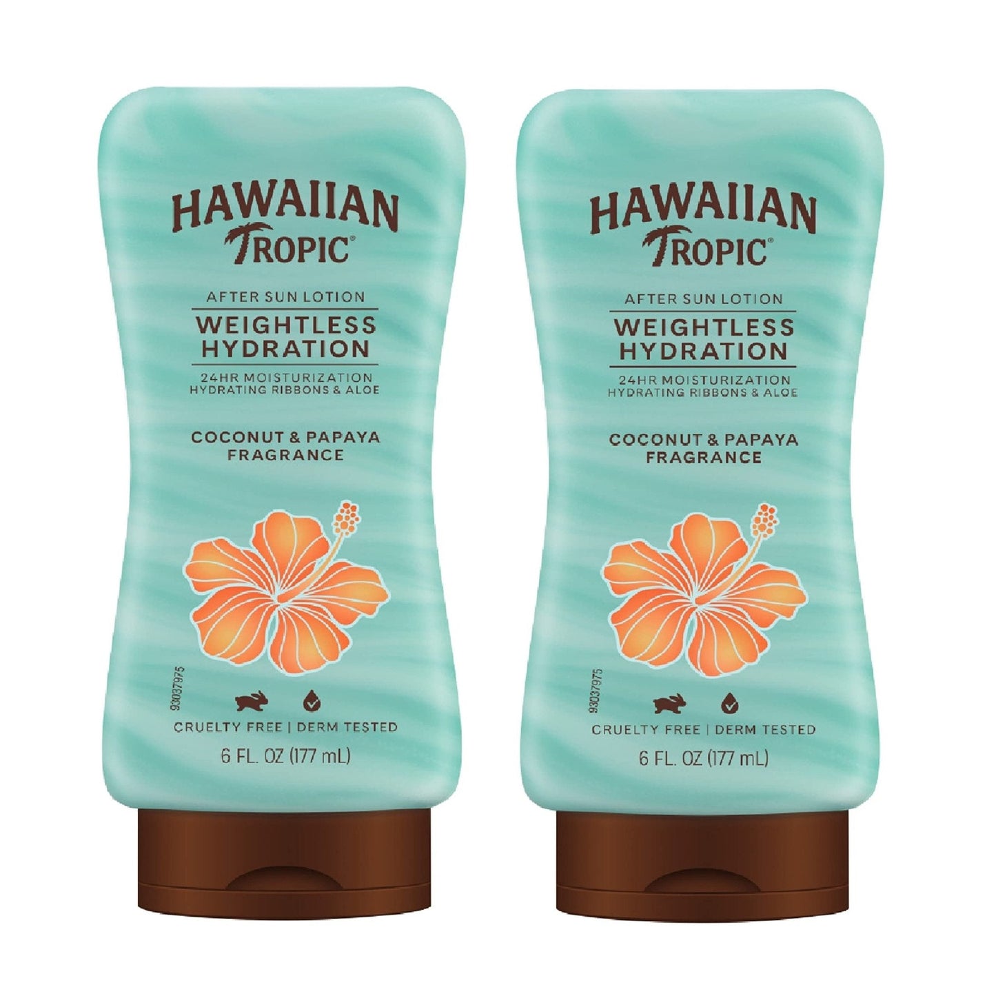 Hawaiian Tropic Weightless Hydration After Sun Lotion with Aloe, 6Fl Oz Twin Pack, Hawaiian Tropic Lotion, Moisturizing Lotion - Maple Wellness Supplements
