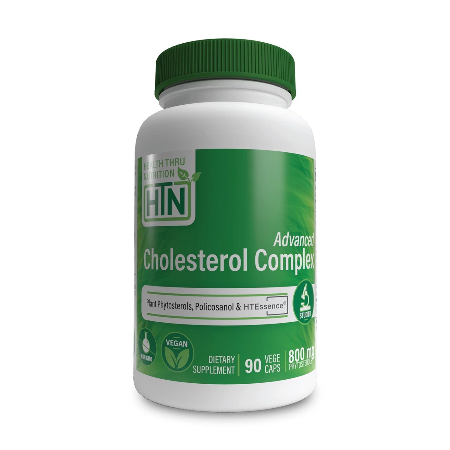 Health Thru Nutrition Advanced Cholesterol Complex | Heart Health Support & Lipid Metabolism with Phytosterols, Policosanol, Hydroxytyrosol, Chromium and More | Vegan, Non-GMO (Pack of 90) - Maple Wellness Supplements