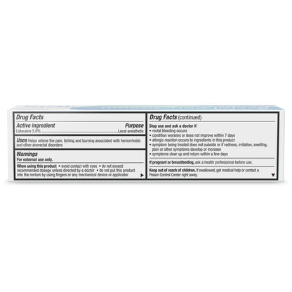 HealthA2Z® Rectal Care Cream | Lidocaine 5% / Local Anesthetic | 28g Tube | Topical Numbing Cream & Other Anorectal Disorders | Relieves Pain, Itching & Burning - Maple Wellness Supplements