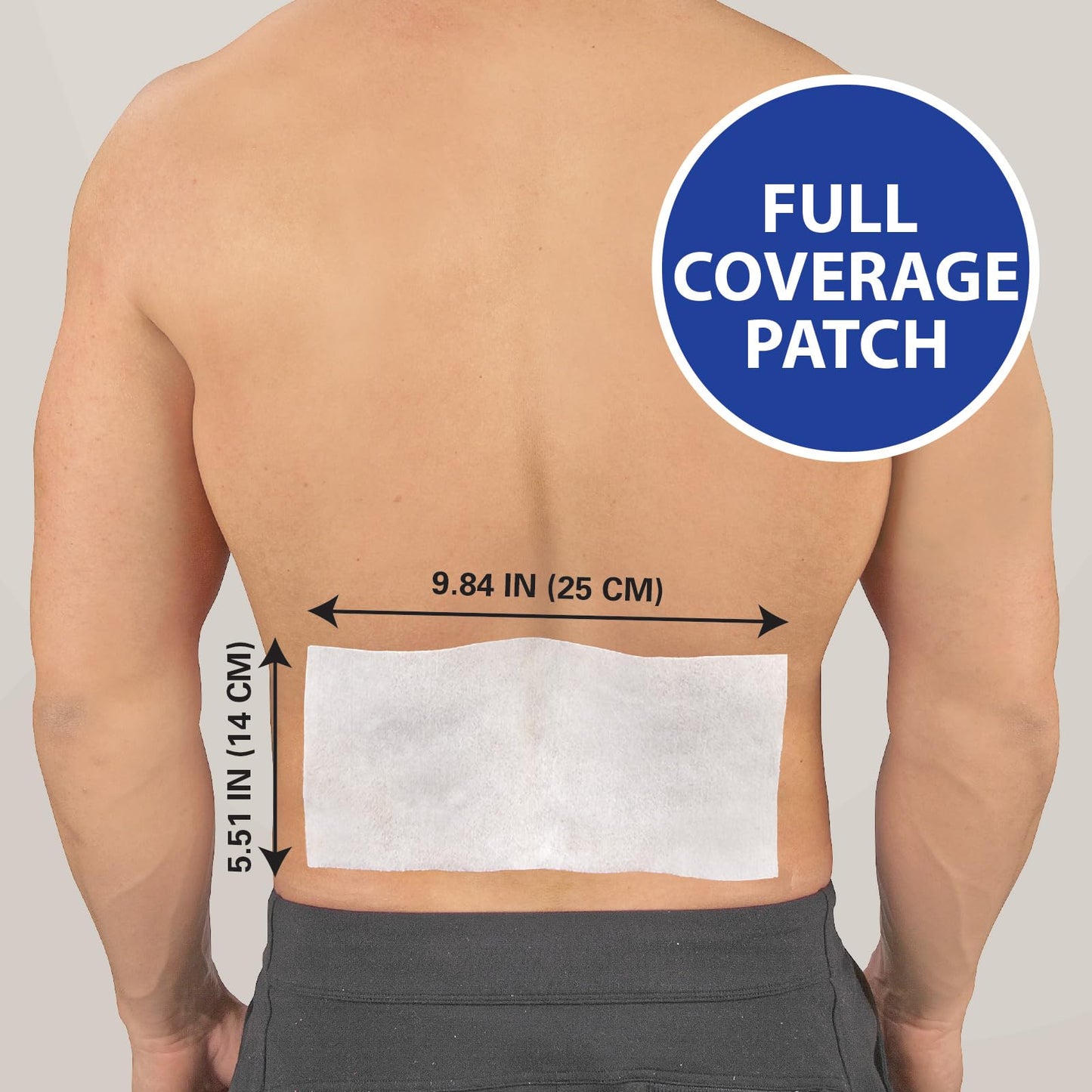HealthWise Cold Hot Medicated Menthol XL Patch | 5% Menthol | Back and Large Areas | 5.51” x 9.84” | 6-Count | Paraben-Free | Soothes Minor Aches and Pains | Super-Size Relief - Maple Wellness Supplements