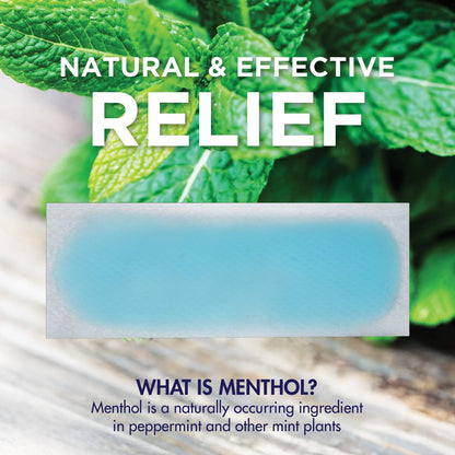 HealthWise Instant Cool Gel Patches | Migraine & Fever Relief | 12-Count | 4.75” x 2” | Soothing Menthol Vapors | Non-Medicated Formula - Maple Wellness Supplements