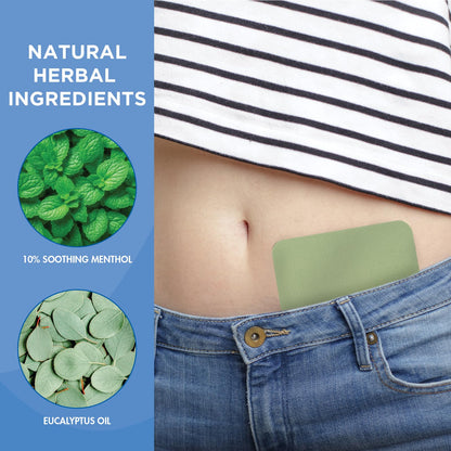 HealthWise Menstrual Pain Relief Bundle | Twenty 10% Menthol + Eucalyptus Period Patches | Generous XL Size Patch | Natural, Therapeutic Care at Home - Maple Wellness Supplements