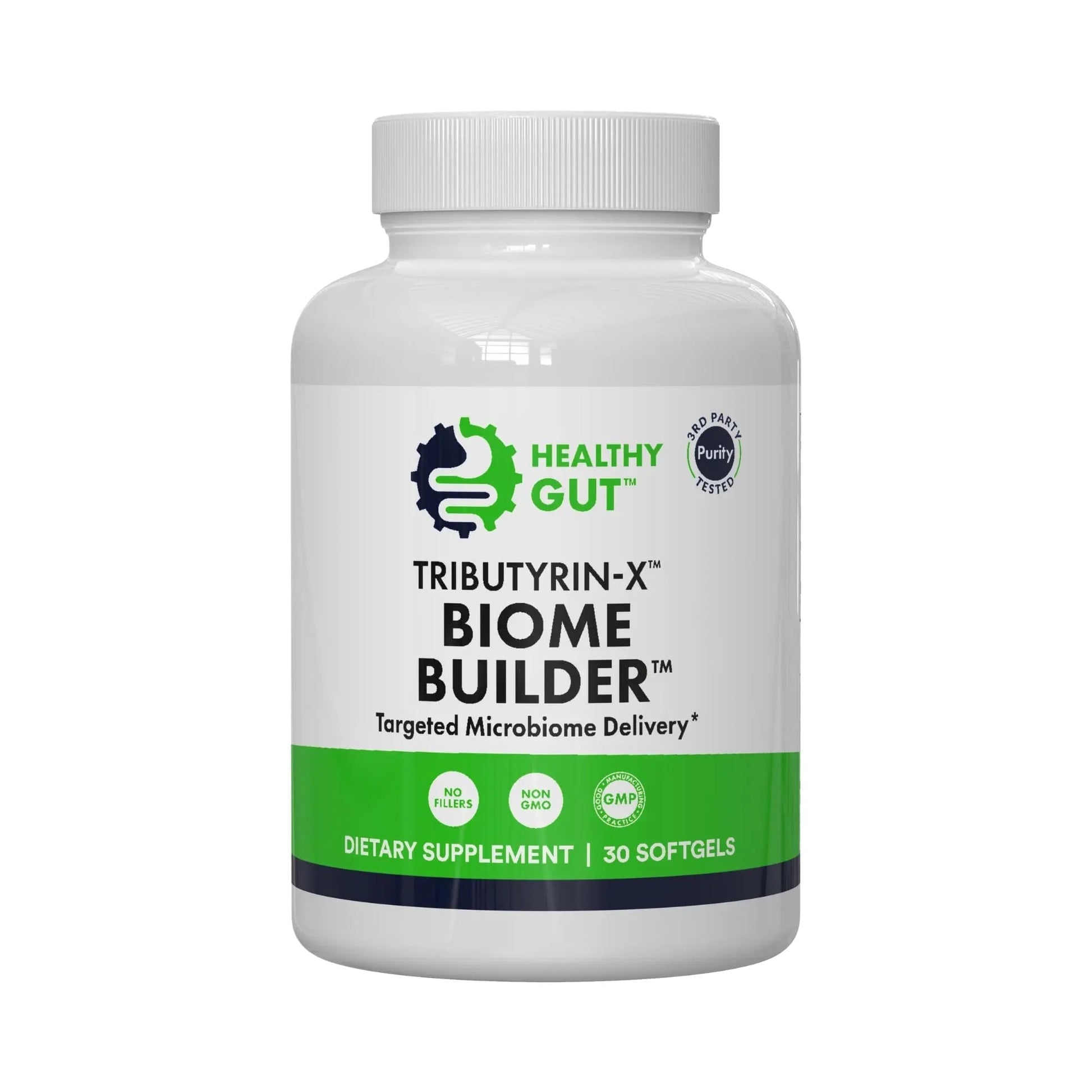 Healthy Gut Tributyrin-X | Most Bioavailable Butyrate Postbiotic for Gut Health & Leaky Gut Support | 99% Pure w/Zero Odor | 30 Softgels - Maple Wellness Supplements