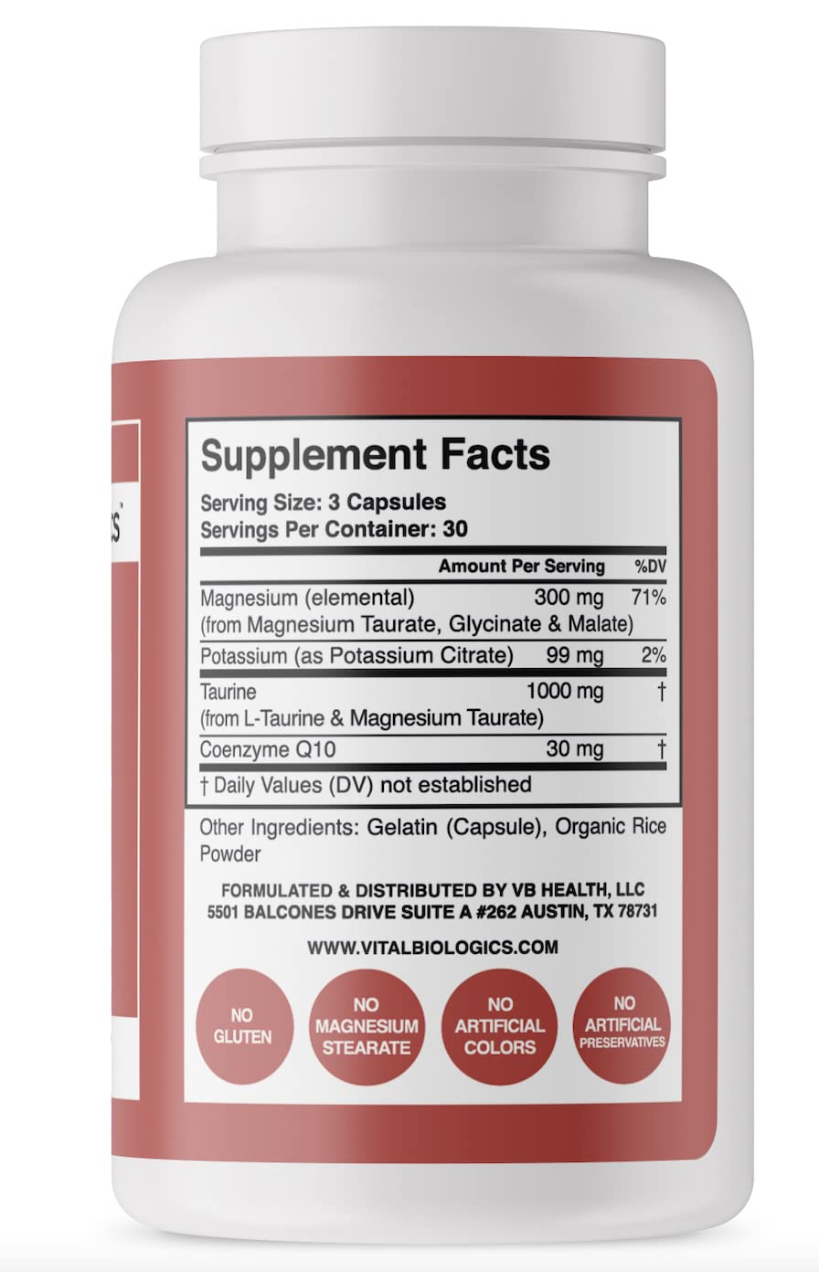 Heart Calm- Helps Support and Maintain a Healthy Heart Rhythm- A Natural, Fast-Acting Formula with Magnesium Taurate, - Maple Wellness Supplements