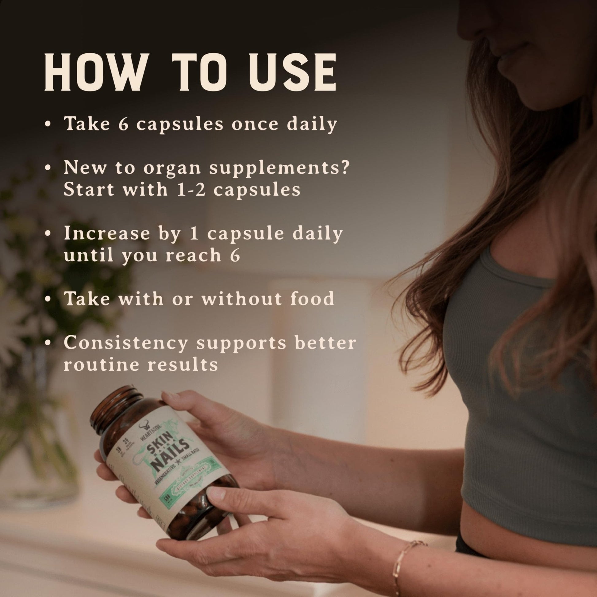 HEART & SOIL 100% Grass Fed & Finished Colostrum Supplement from Regenerative Cattle for Gut, Muscle & Immune Health – 3000mg Bovine Colostrum Capsules - Gut Health for Men & Women –180 Capsules - Maple Wellness Supplements