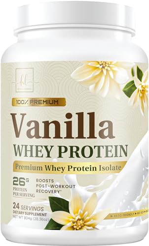 Hello Lovely! Whey Protein Powder, Vanilla Flavored Whey Isolate with 26g Protein - Maple Wellness Supplements