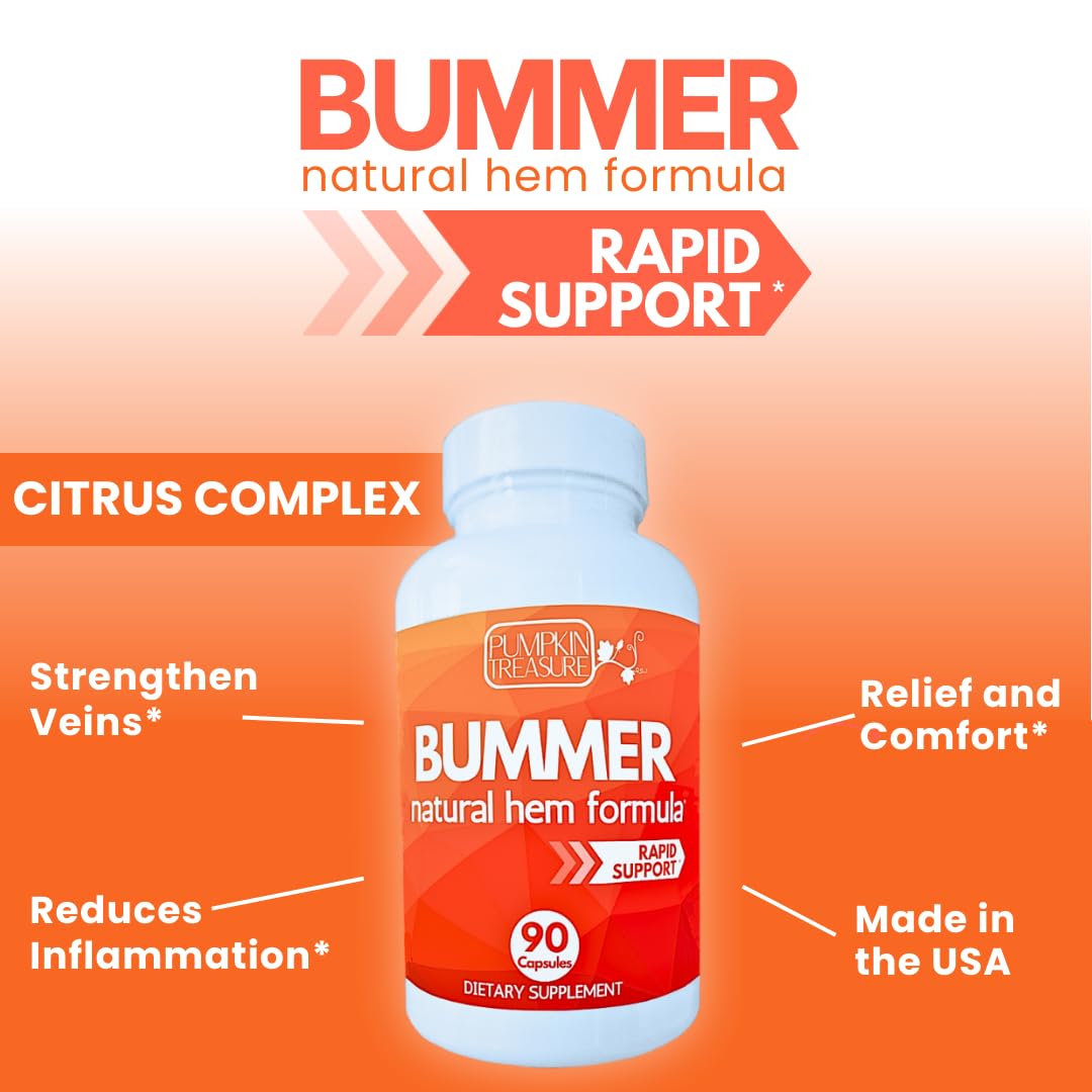 Hem Knockout Fast-Acting Hemorrhoid Pills - Internal Relief Supplement for Pain, Swelling & Bleeding - Natural Vein Support Formula - 90 Day Supply - Made in USA - Maple Wellness Supplements