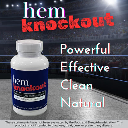 Hem Knockout Internal Hemorrhoid Relief Supplement- Fast-Acting Pills for Pain, Swelling & Bleeding - Natural Vein Strengthening Formula - 90 Day Supply - Made in USA - Maple Wellness Supplements