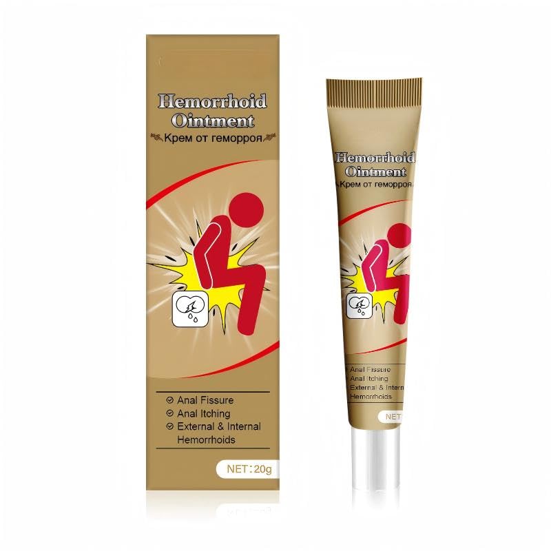 Hemorrhoid Cream, Herbal Hemorrhoid Ointment, Natural Itching & Burning Relief Hemorrhoidal Cream, External Discomfort Support for Men Women 20g - Maple Wellness Supplements