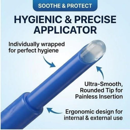 Hemorrhoid Relief Gel with 3 Disposable Applicators - Fast Soothing Cream for Itching & Swelling - Internal & External Treatment (Pack of 3) - Maple Wellness Supplements