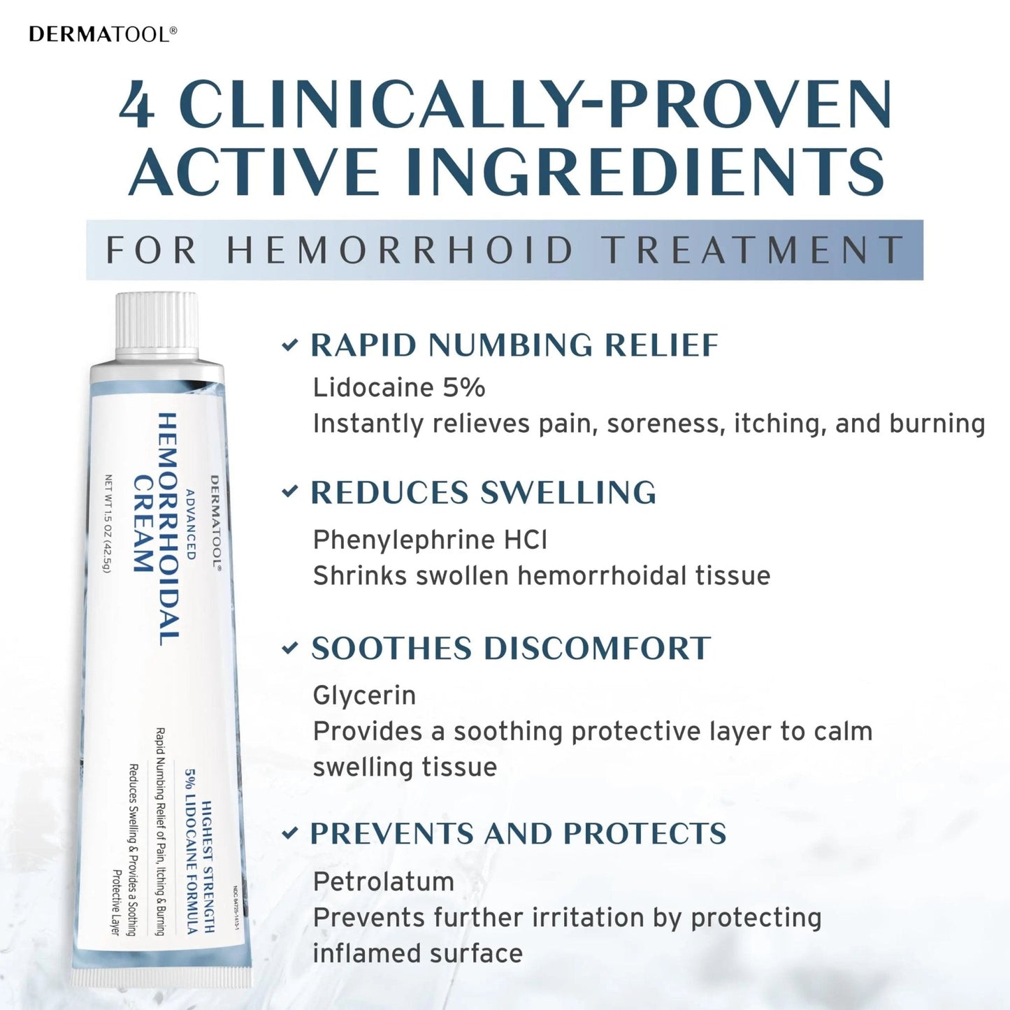 Hemorrhoid Treatment - Advanced Hemorrhoid Cream 5% Lidocaine & Phenylephrine - Hemorrhoid Shrinking Treatment - Rapid Relief of Pain, Swelling, Bleeding, Itching and Burning - Fissure & Hemorrhoids - Maple Wellness Supplements